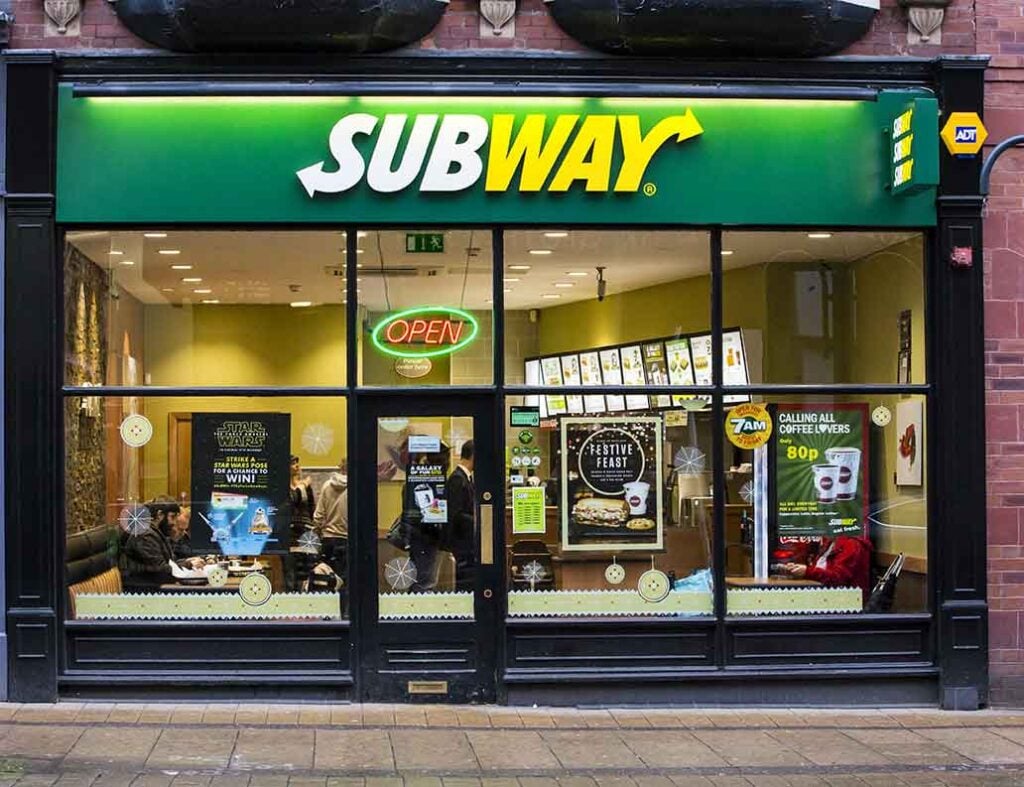 Subway franchise for sale