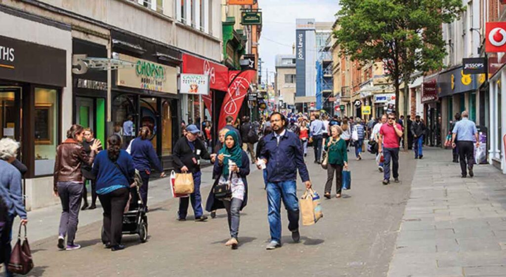 Booming high street